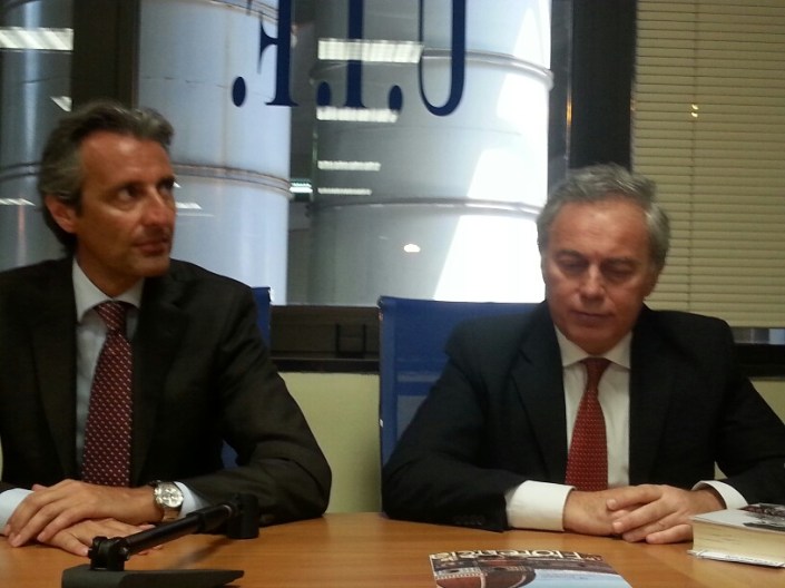 L'Avv. Marino Iannone (UIF) e l'Avv. Francesco Caia (Presidente dell'Ordine degli Avvocati di Napoli)