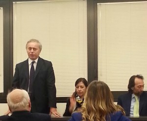 Avv. Francesco Caia - Presidente dell'Ordine degli Avvocati di Napoli Avv. Mirella Casiello - Presidente OUA