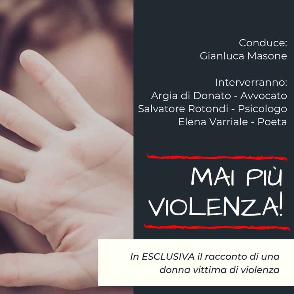 Mai più violenza: dibattito e confronto sul fenomeno della violenza di genere. Lunedì 25 novembre, ore 20,30 – Largo Proprio di Arianello, 12&nbsp;(Napoli)