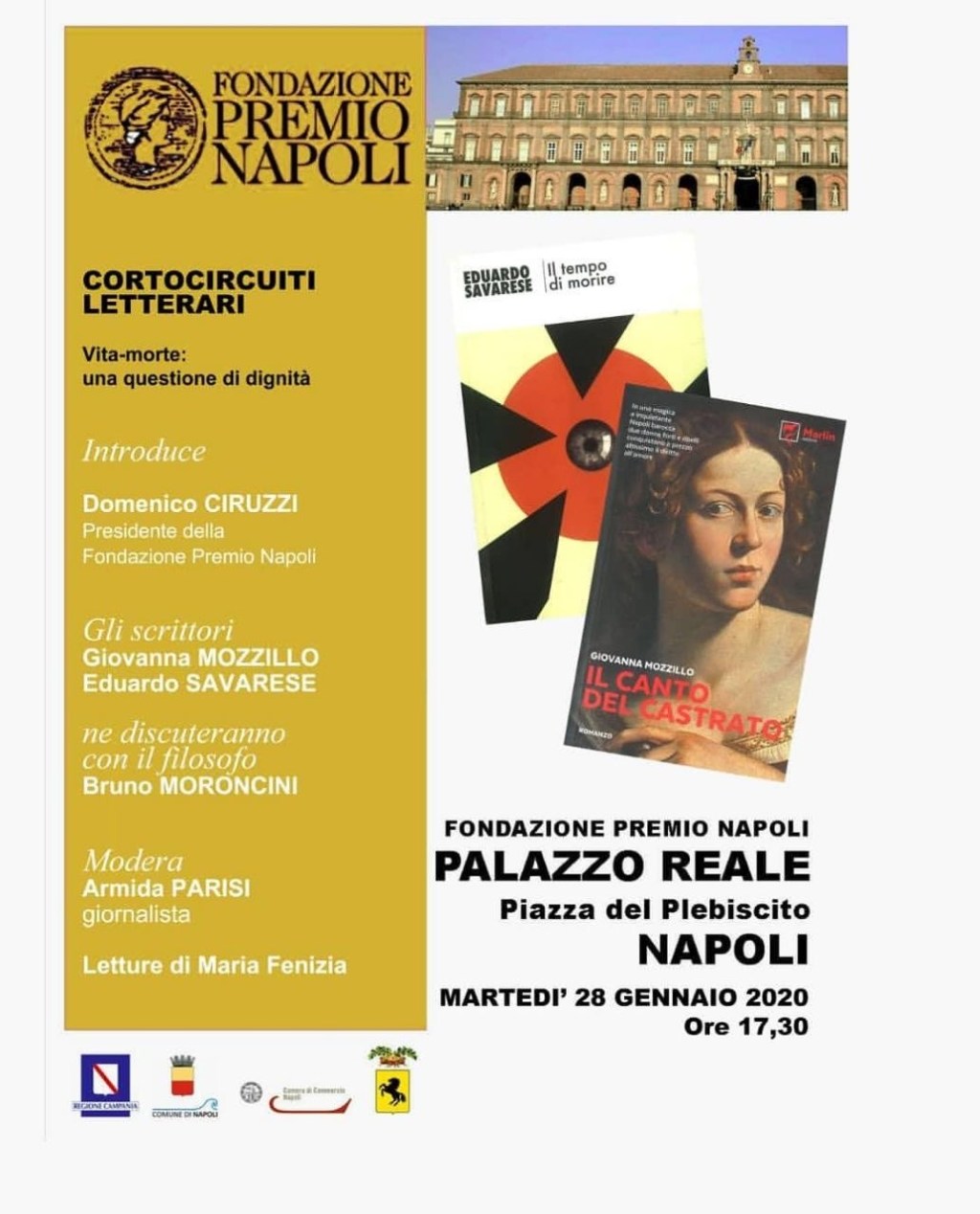 Tra letteratura e diritto, la morte che non fa paura. Alla Fondazione Premio Napoli, il dibattito “Cortocircuiti letterari.Vita – morte: questione di&nbsp;dignità”