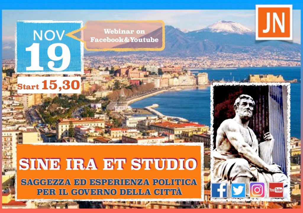 🏛SINE IRA ET STUDIO🏛 #Saggezza ed #esperienza #politica per il governo della #città – L’evento in diretta streaming questo pomeriggio, h.&nbsp;15,30📟