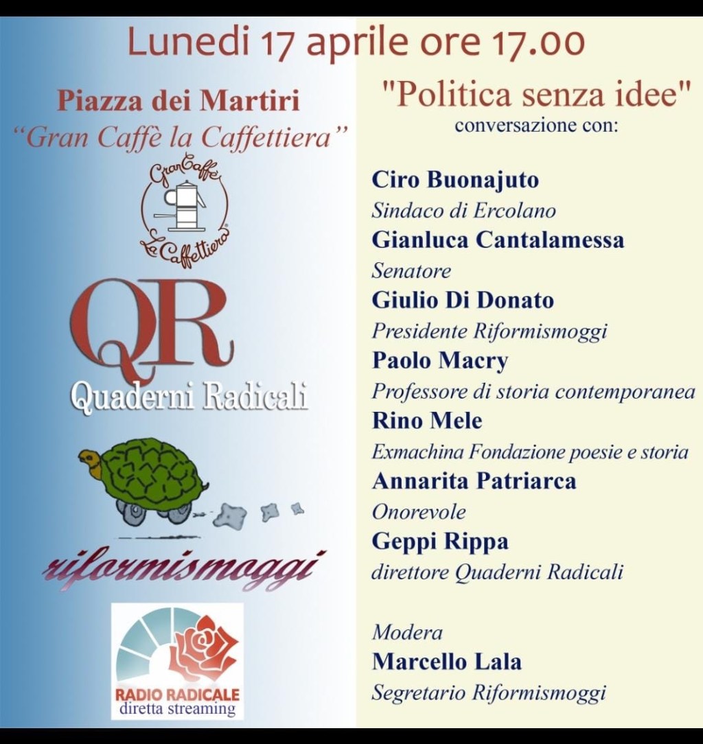 Al via la rassegna ideata da Riformismoggi. Partono gli appuntamenti di “Conversazioni&nbsp;con…”»