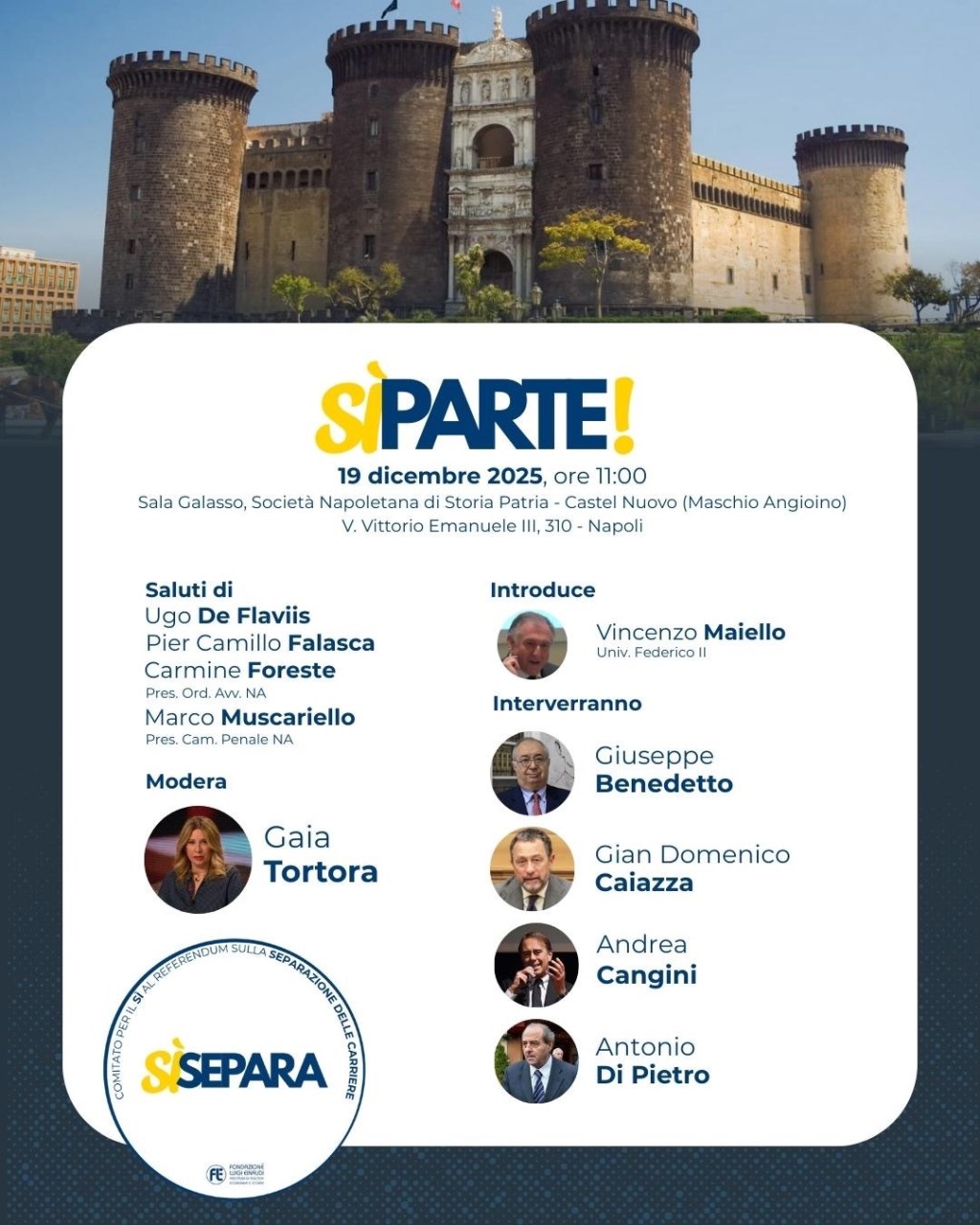 Separazione delle carriere e giusto processo: il confronto di Napoli tra Costituzione, ordinamento e&nbsp;garanzie