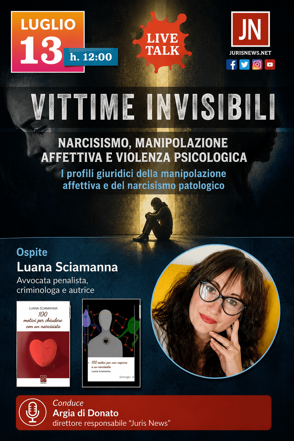 Vittime invisibili: JurisNews apre il dibattito sulla manipolazione affettiva e sul narcisismo patologico